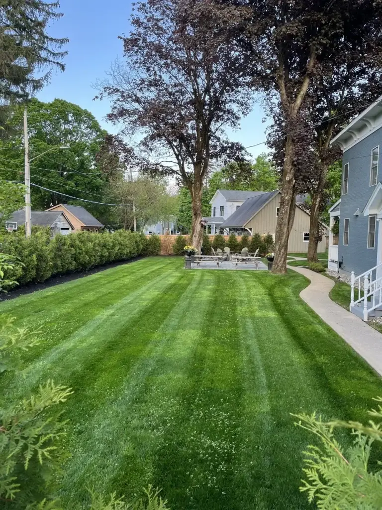 Professional lawn mowing and property maintenance services by Garcia's Property Management in Clifton Park and the Capital Region