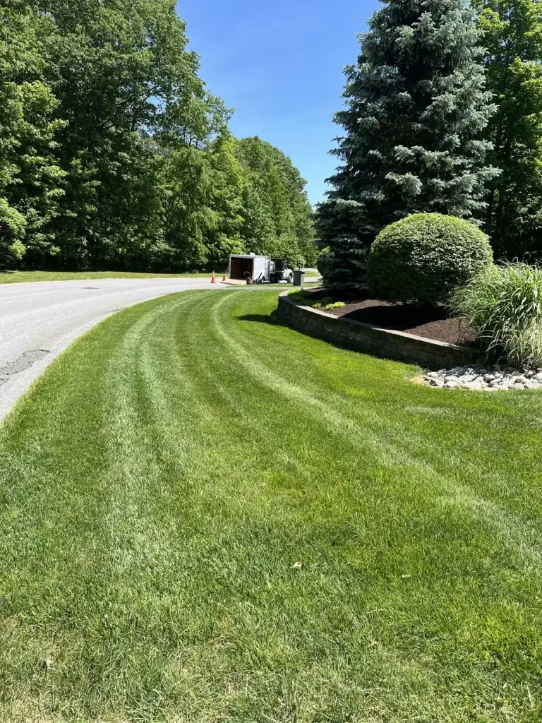 Professional lawn mowing and landscaping services by Garcia's Property Management